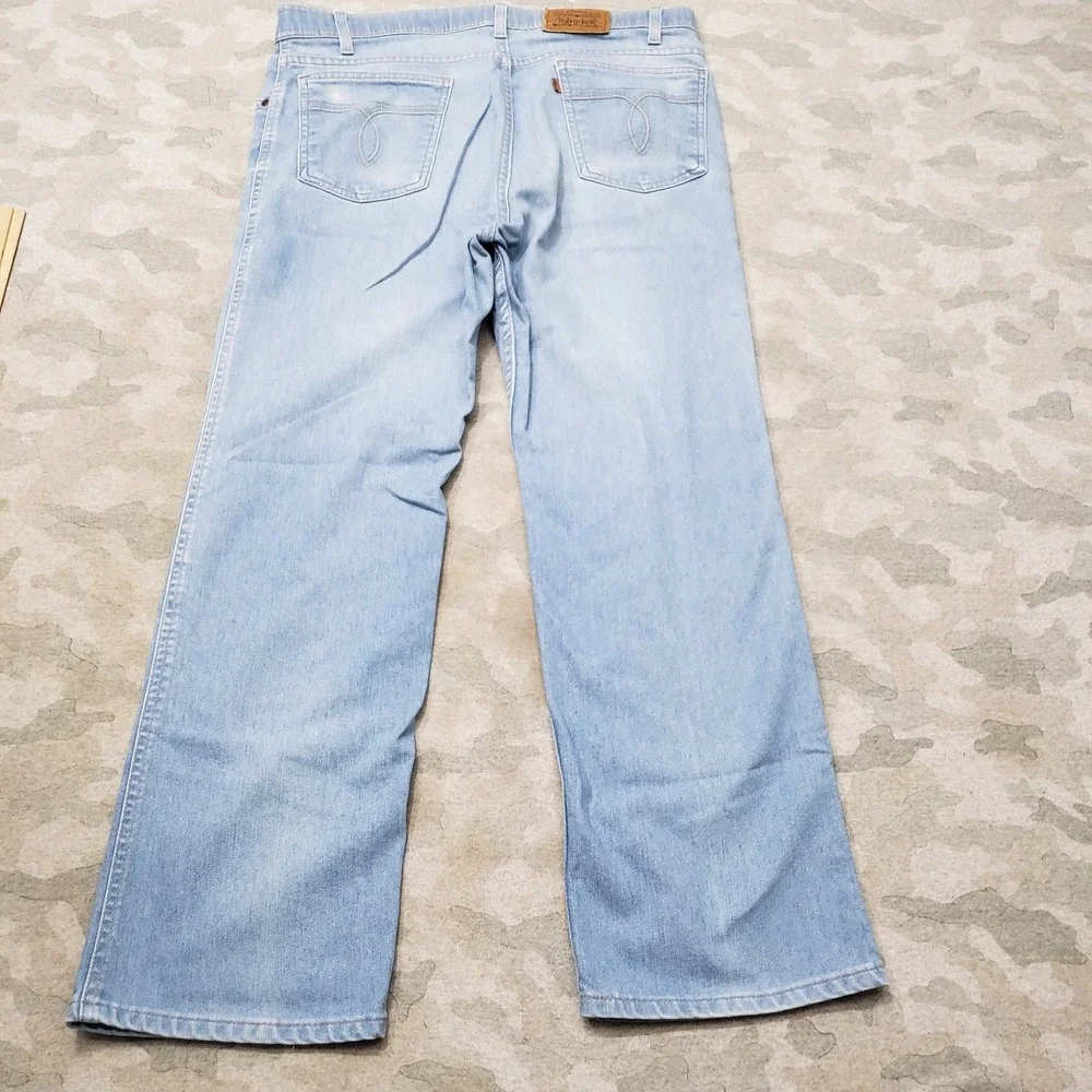 Vintage Levi's Jeans Mens 38x30 Blue 90s Denim Light Wash Brown Tag